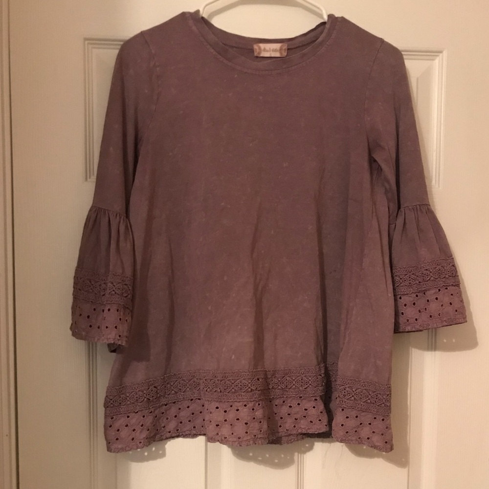 Long sleeve purple top